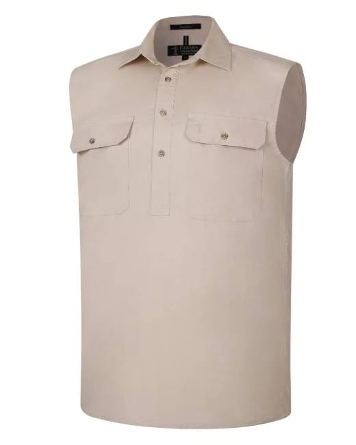 Mens No Sleeve - Pilbara Work Shirts