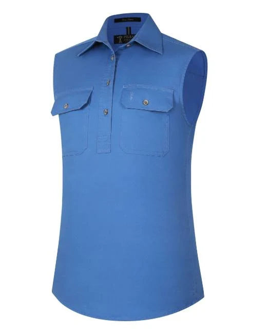 Ladies No Sleeve - Pilbara Work Shirt