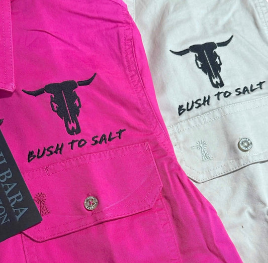 Ladies Half Button - Pilbara Work Shirts