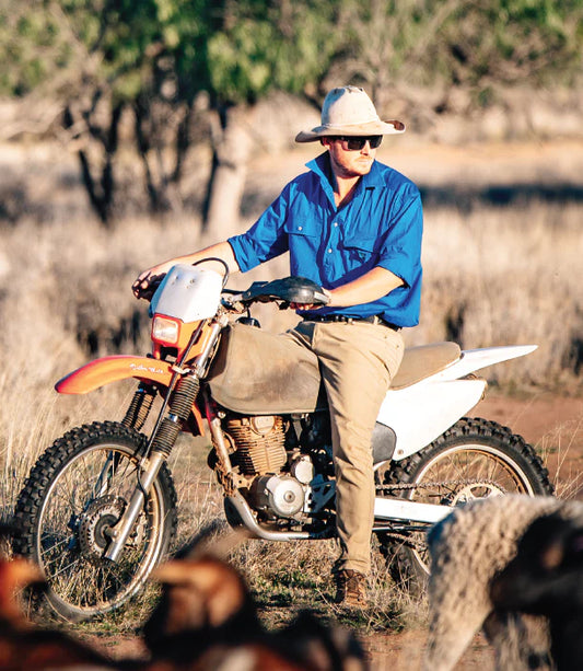 Mens Half Button - Pilbara Work Shirts