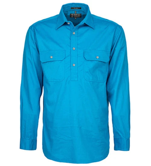 Mens Half Button - Pilbara Work Shirts