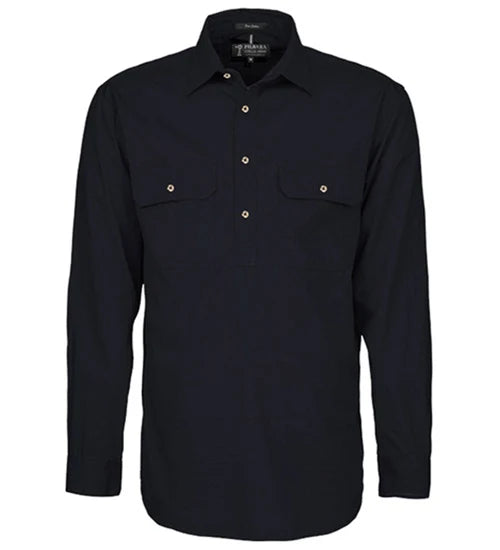 Mens Half Button - Pilbara Work Shirts