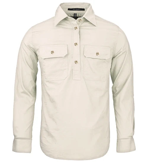 Ladies Half Button - Pilbara Work Shirts