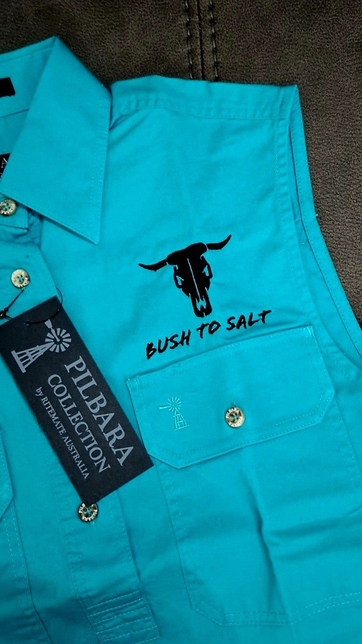 Ladies No Sleeve - Pilbara Work Shirt